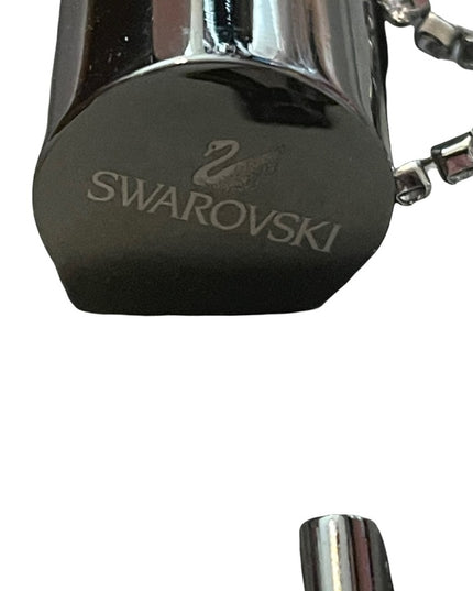 SWAROVSKI AUTHENTIC perfume atomizer bottle NIB grey crystal complete