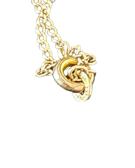 Vintage 12k GF gold filled small cameo pendant necklace