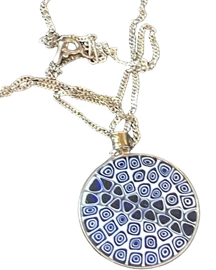 Sterling silver 925 handmade murano glass Italy pendant chain necklace