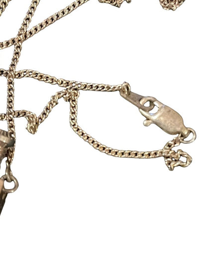 Vintage Sterling silver poison bottle pendant necklace Mary Kay