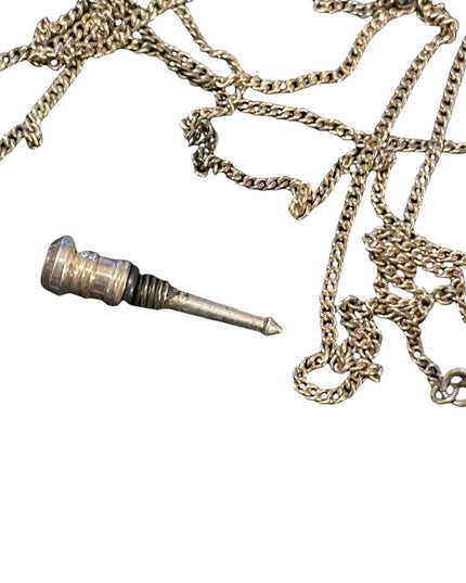 Vintage Sterling silver poison bottle pendant necklace Mary Kay