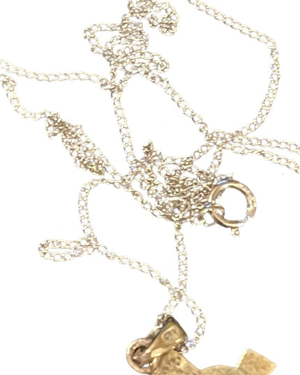 sterling silver chain with sterling silver celtic cross pendant necklace