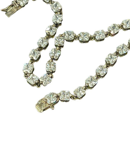 Sterling silver crystal tennis bracelet sparkle