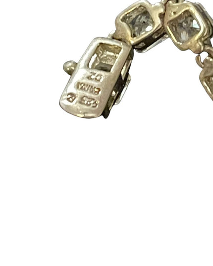 Sterling silver crystal tennis bracelet sparkle