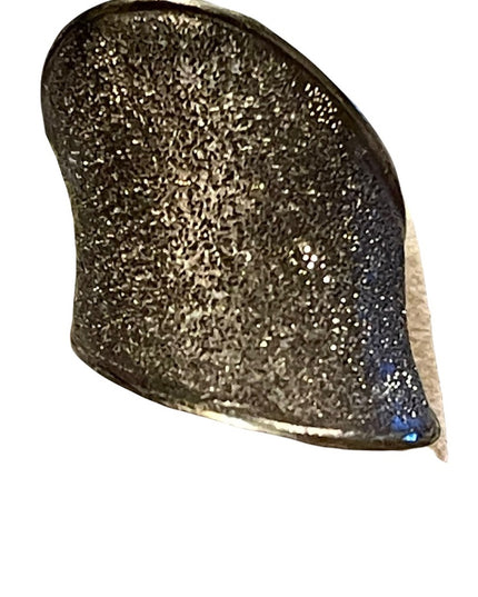 Charles Garnier Blk oxidized sterling silver constellation coll modernist ring