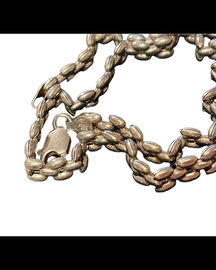 Sterling silver heavy chunky .5” wide 925 Italy chain 18”