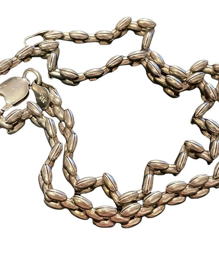 Sterling silver heavy chunky .5” wide 925 Italy chain 18”