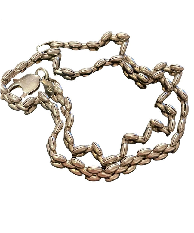 Sterling silver heavy chunky .5” wide 925 Italy chain 18”