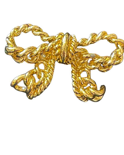 Vintage gold Nina Ricci bow brooch