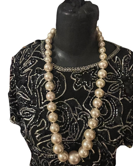 Kenneth J Lane chunky faux pearls necklace