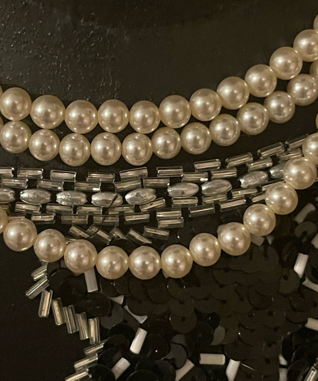 Sarah Coventry 3 strand faux pearl necklace Vintage