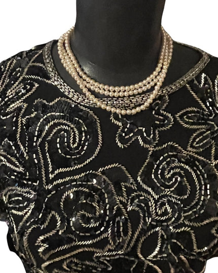 Sarah Coventry 3 strand faux pearl necklace Vintage