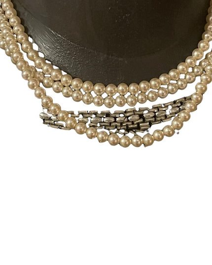 Sarah Coventry 3 strand faux pearl necklace Vintage