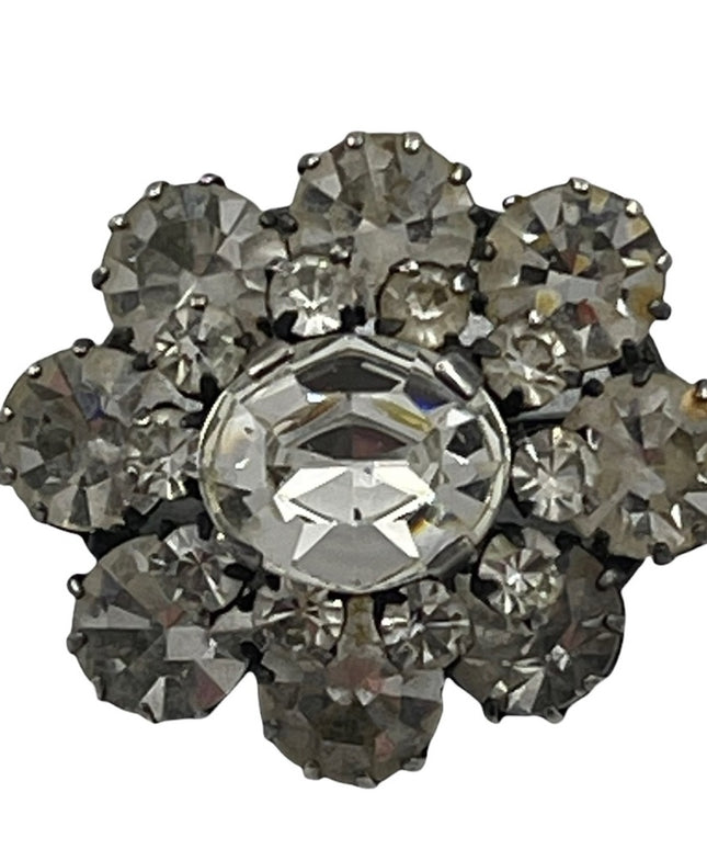 Vintage Austria crystal small brooch 1” stunning