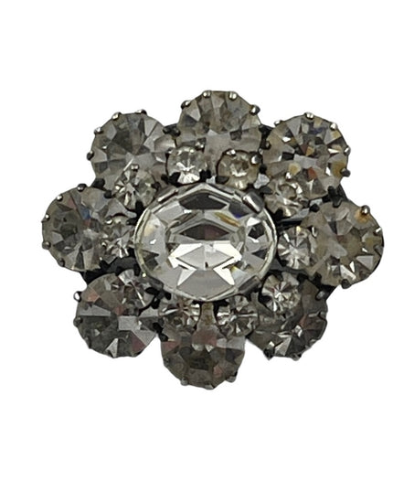 Vintage Austria crystal small brooch 1” stunning