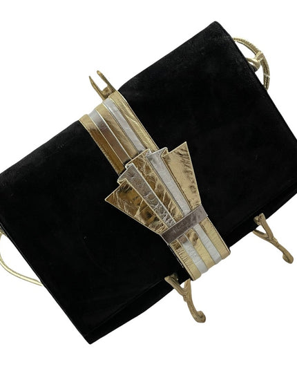 Vintage Capucine For Rayne Italy Suede FROM Paris See note! Leather Purse french