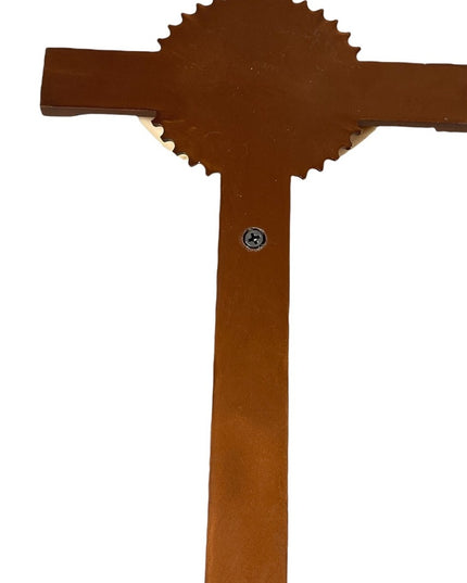 Vintage Resin Crucifix cross Jesus detailed 1950s