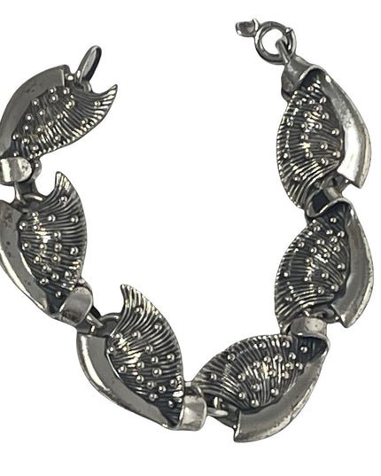 Vintage Sterling silver 925 Danecraft bracelet fancy shell design