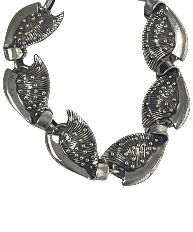 Vintage Sterling silver 925 Danecraft bracelet fancy shell design