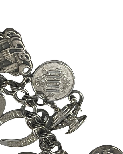 Vintage Sterling silver 925 HEAVY charm bracelet