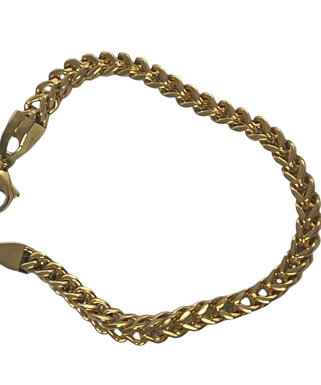 Gold plated Chunky stainless steel bracelet