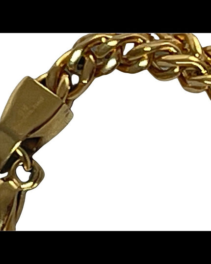 Gold plated Chunky stainless steel bracelet