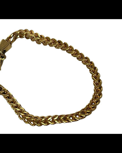 Gold plated Chunky stainless steel bracelet
