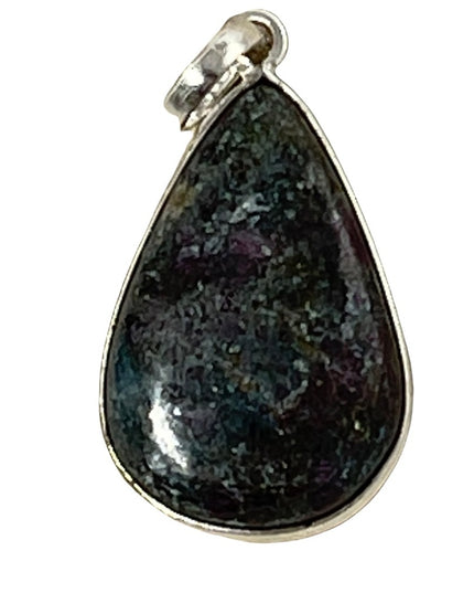 Sterling silver 925 Iolite Tear drop necklace pendant