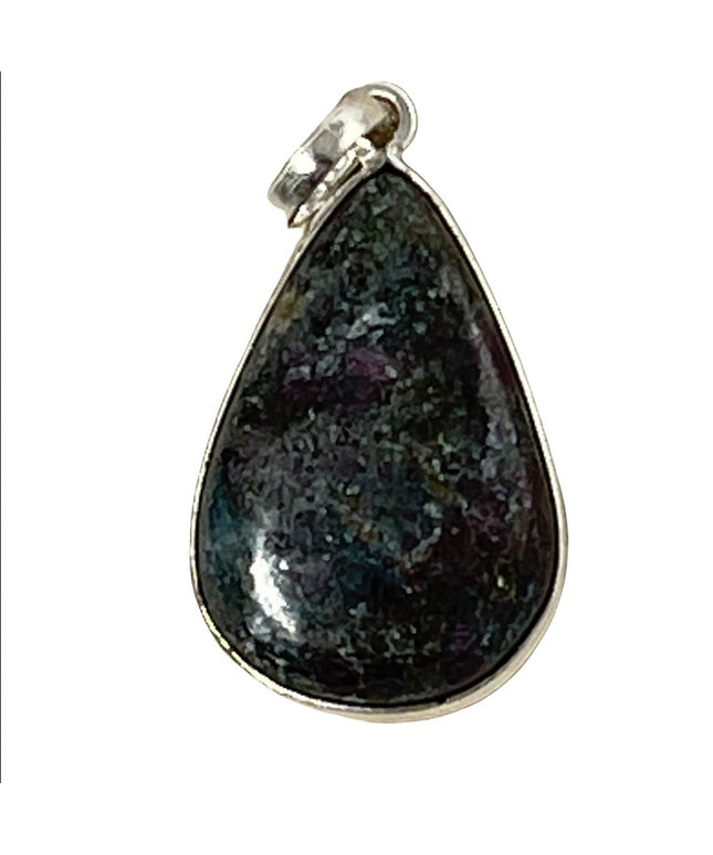 Sterling silver 925 Iolite Tear drop necklace pendant