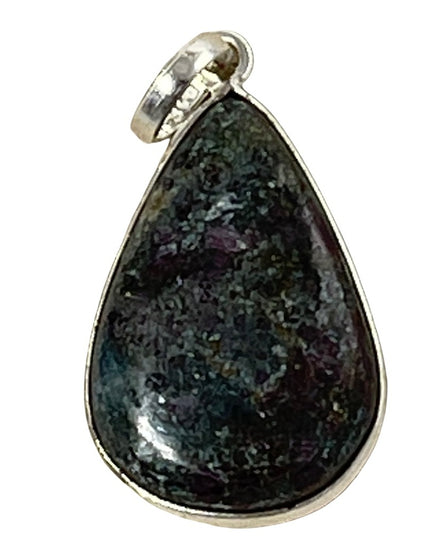 Sterling silver 925 Iolite Tear drop necklace pendant