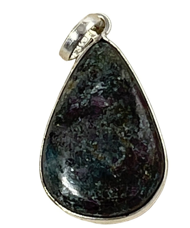 Sterling silver 925 Iolite Tear drop necklace pendant