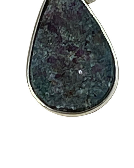 Sterling silver 925 Iolite Tear drop necklace pendant