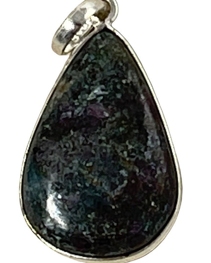 Sterling silver 925 Iolite Tear drop necklace pendant