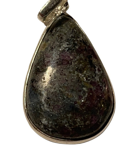 Sterling silver 925 Iolite Tear drop necklace pendant