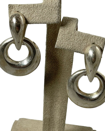 Vintage sterling silver 925 chunky dangle earrings