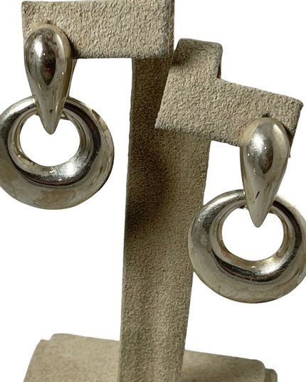 Vintage sterling silver 925 chunky dangle earrings