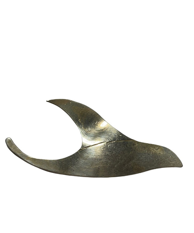 Vintage Sterling Silver 925 BOB FORD Handmade modernist bird brooch