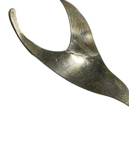 Vintage Sterling Silver 925 BOB FORD Handmade modernist bird brooch