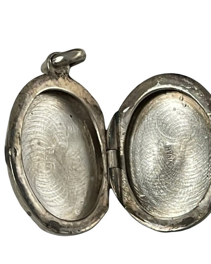 Vintage Sterling silver 925 pearl  locket pendant