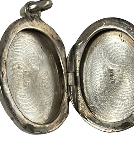 Vintage Sterling silver 925 pearl  locket pendant