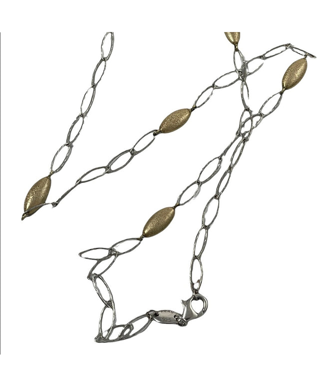 Stunning Charles Garnier sterling silver 18k gold plt Constellation necklace