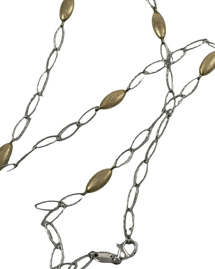 Stunning Charles Garnier sterling silver 18k gold plt Constellation necklace