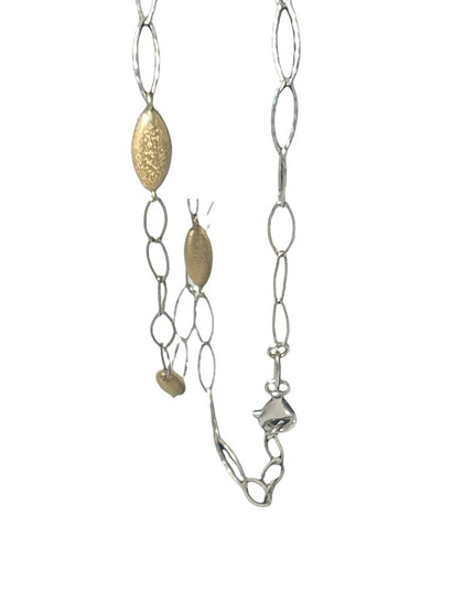 Stunning Charles Garnier sterling silver 18k gold plt Constellation necklace