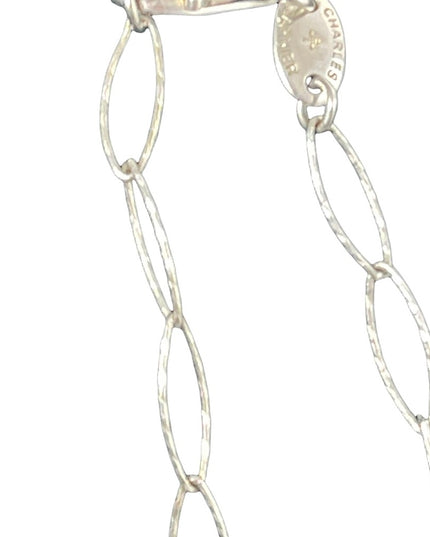 Stunning Charles Garnier sterling silver 18k gold plt Constellation necklace