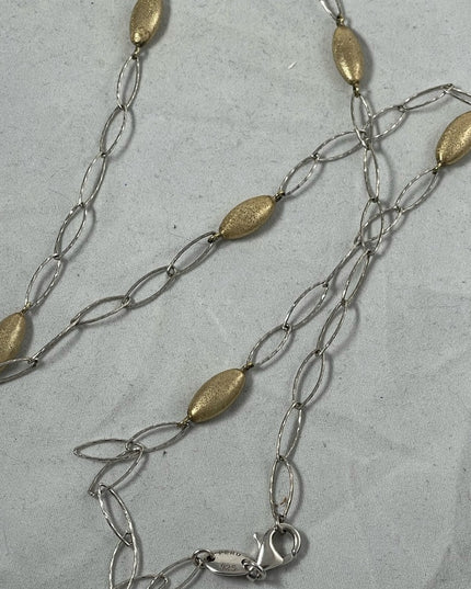 Stunning Charles Garnier sterling silver 18k gold plt Constellation necklace