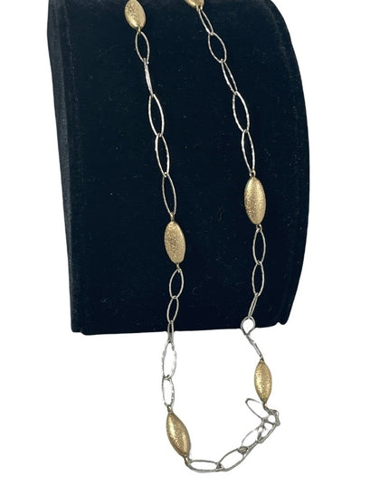 Stunning Charles Garnier sterling silver 18k gold plt Constellation necklace
