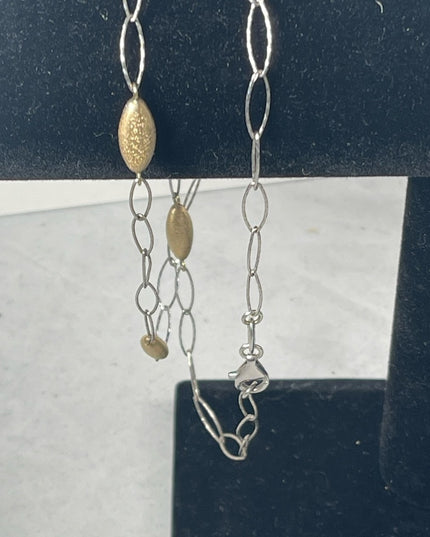 Stunning Charles Garnier sterling silver 18k gold plt Constellation necklace