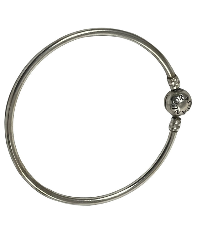 Sterling silver 925 ALE Pandora bangle charm bracelet