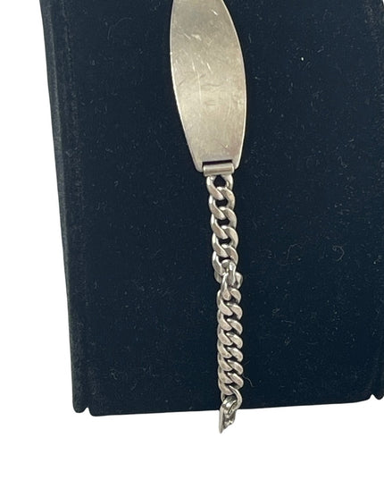 Vintage sterling silver 925 Ballou ID Bracelet Mens or Women
