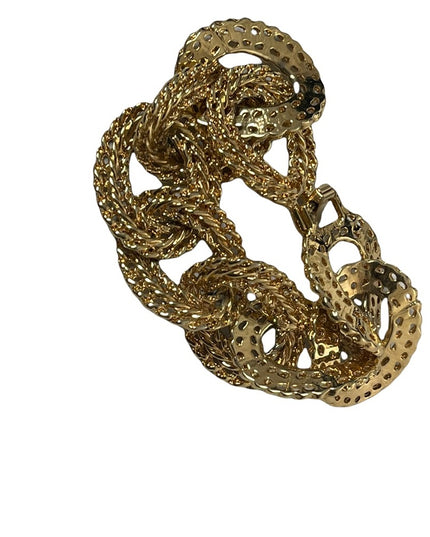 Vintage Chunky gold link chain bracelet